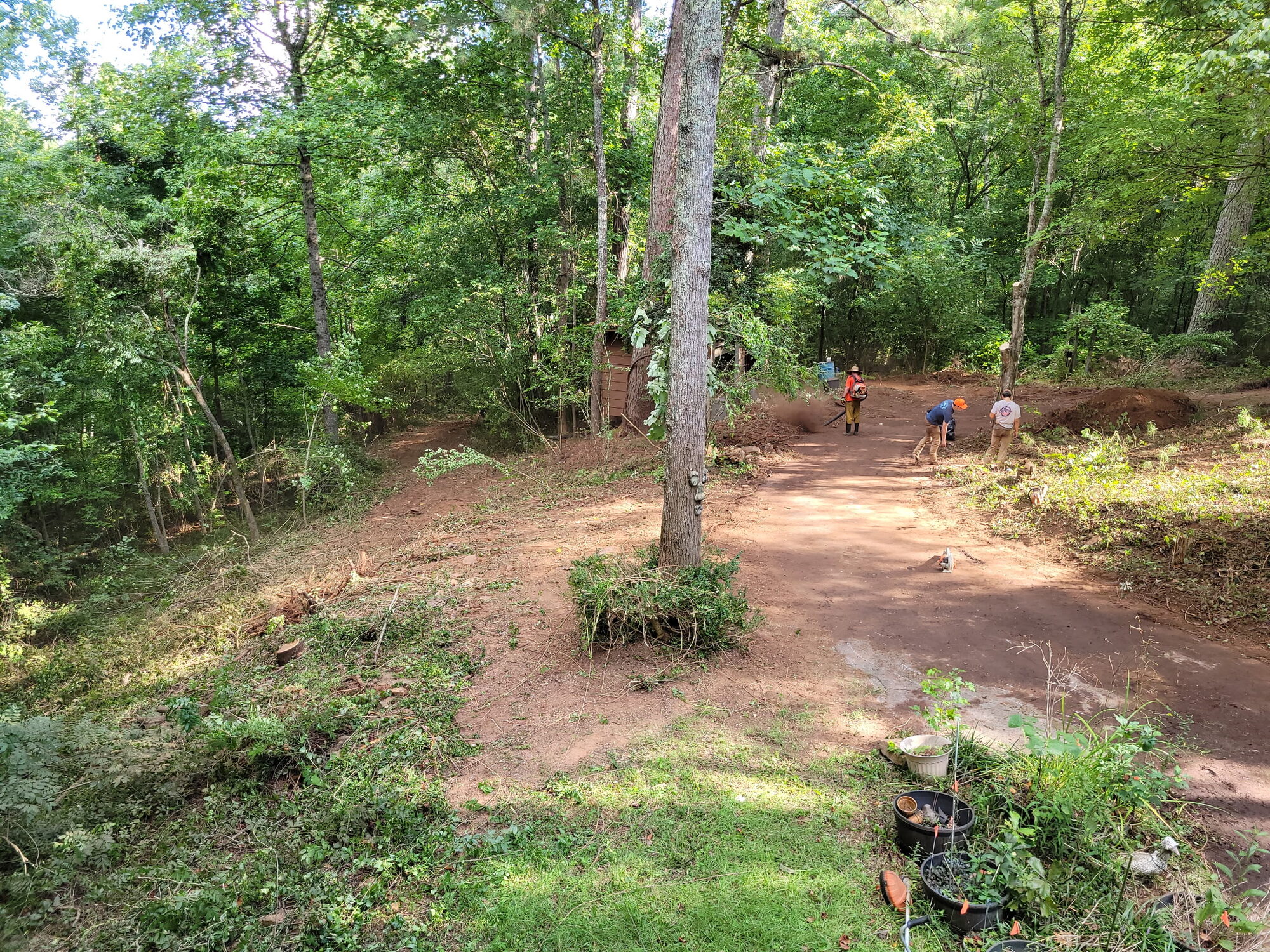 Graded trail on a rural property